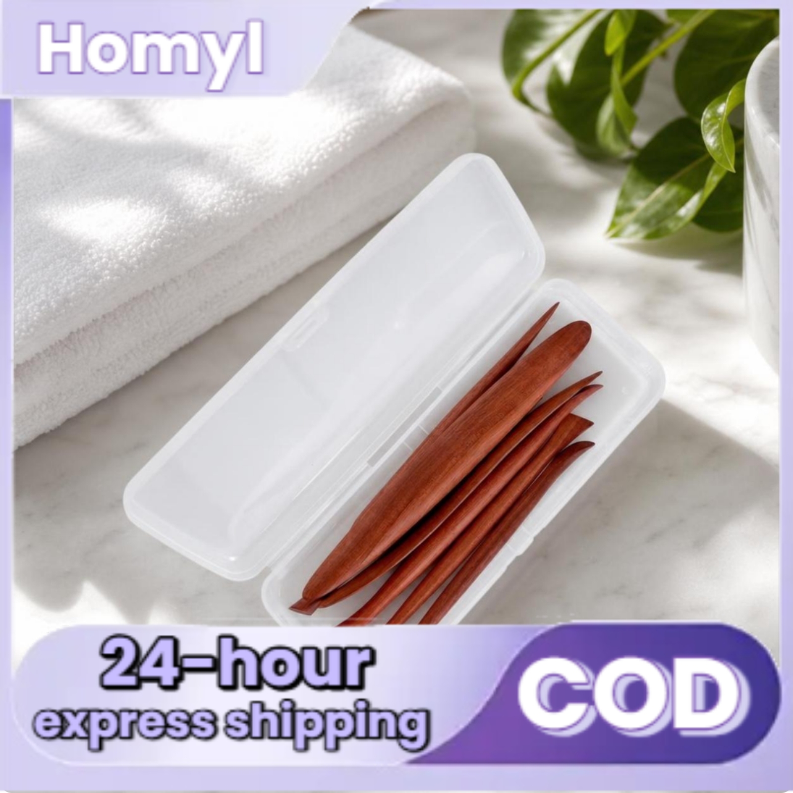 Homyl 7 Pieces Comfortable Clay Sculpting Tools Lightweight Wooden Clay Sculpting Tools Long-Lasting Wooden Modeling Sticks Slim for Hobbyists Art Class Home Workshop
