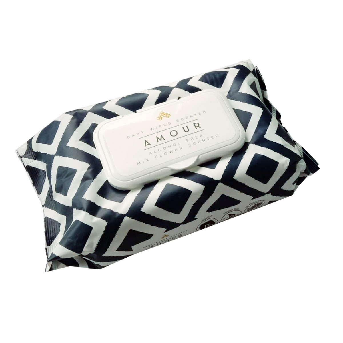 AMOUR แผ่นเช็ดทำความสะอาดสำหรับเด็ก (80 แผ่น/แพ็ค) ราคา 119 บาท*ส่งฟรี