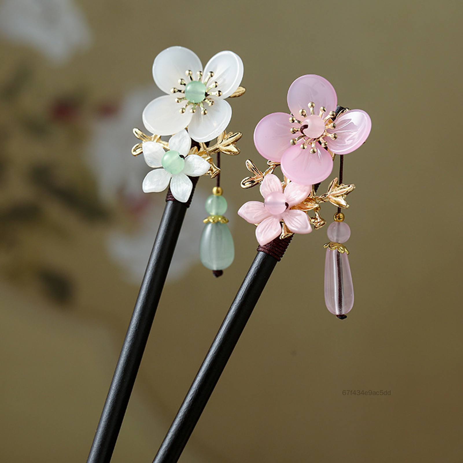 Chinese Style Hair Stick Hairpin Glossy Surface Elegant Hair Chopsticks Ideal Gift for Mother Daughter JEN-VN