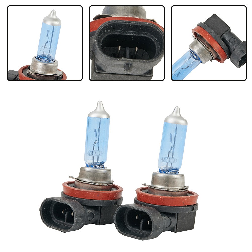 Chất lượng cao bóng đèn đầu xe ô tô 2 cái Bộ H11 6000K Xenon khí Halogen đèn