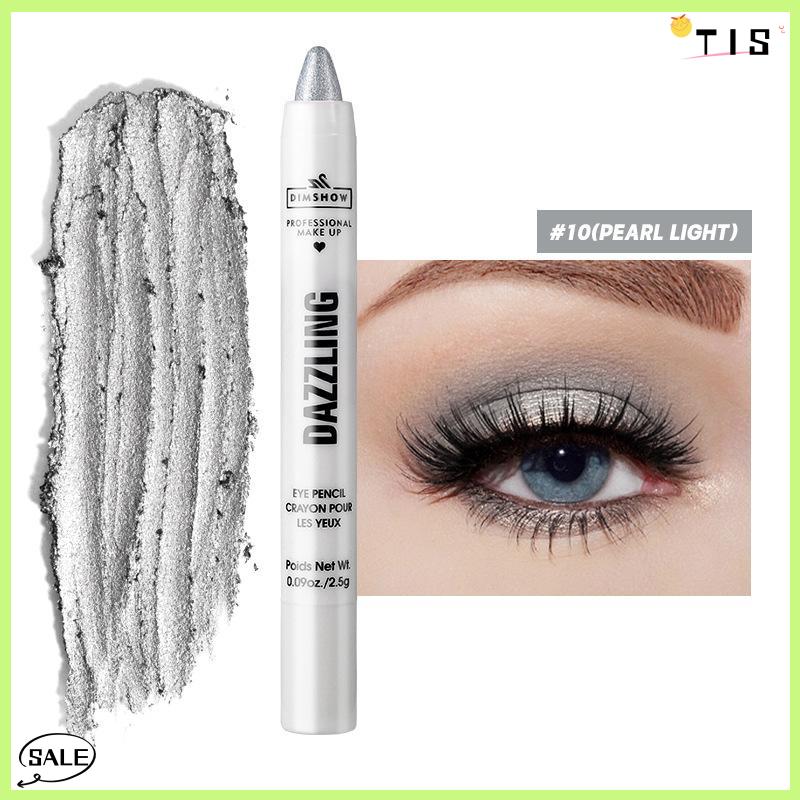 Follow Get New【TIS】 Dimshow Highlighter Eyeshadow Bút Chì không thấm nước long lanh Nude Eye Shadow nằm tằm trang điểm sắc tố mỹ phẩm Bút kẻ mắt - 5