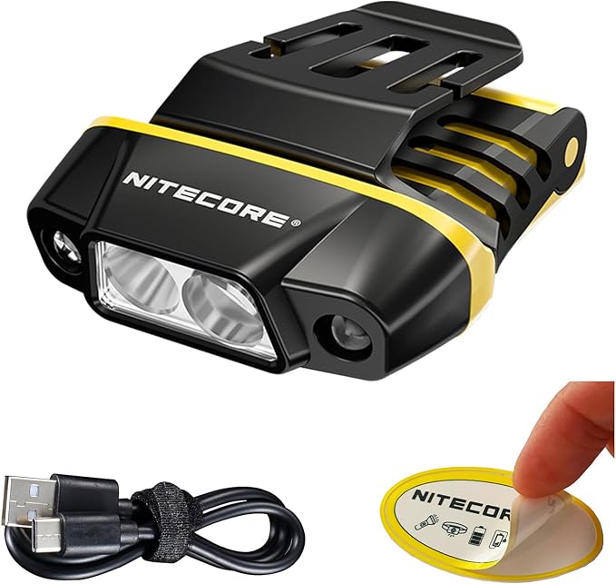 Nitecore Đèn cảm biến hồng ngoại đèn ở mũ chip Nu11 Đèn pha 150 lumens đèn Đèn pha sạc Câu Cá Đi Bộ 