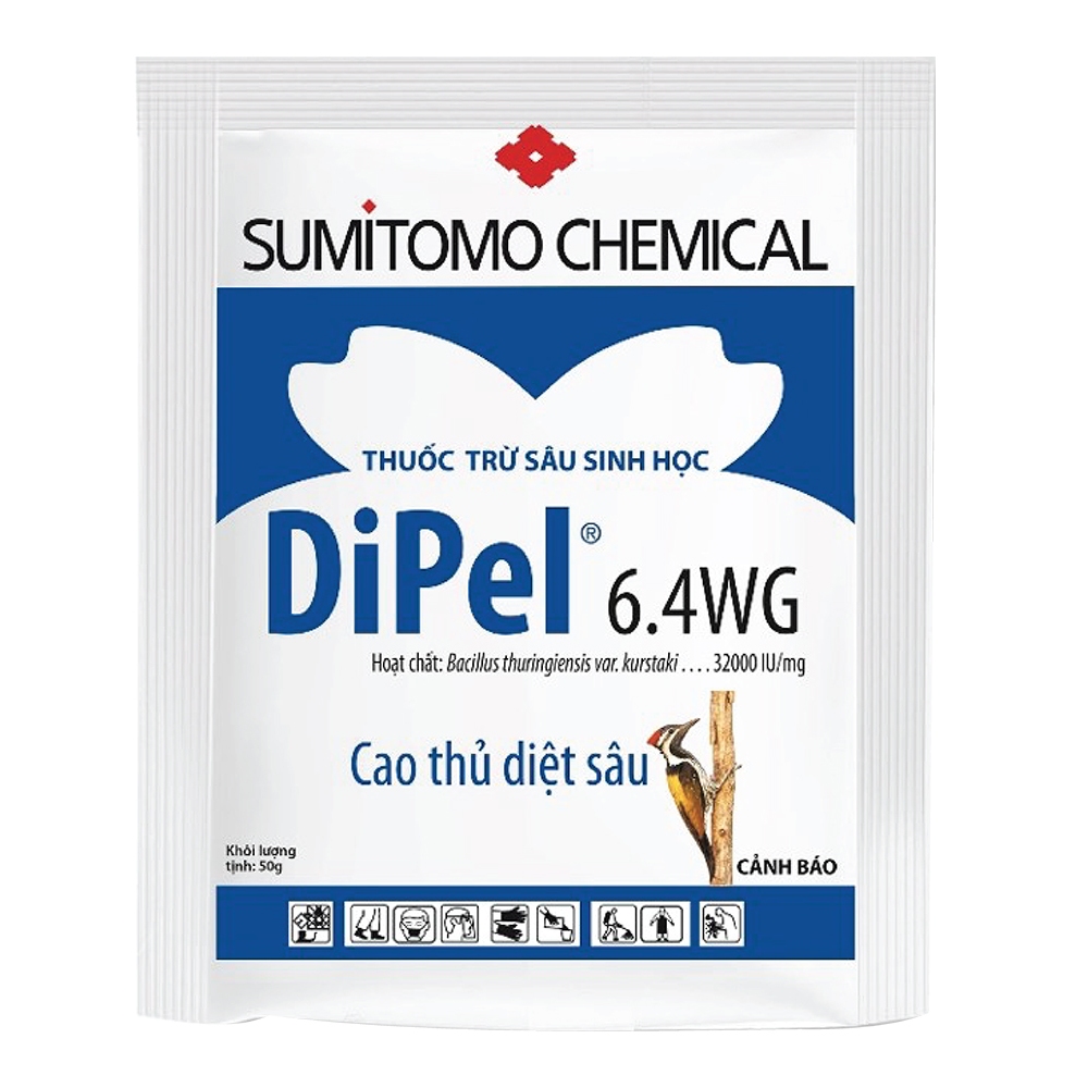 Dipel 6.4wg – cao thủ diệt sâu tơ và sâu cuốn lá gói 50gr