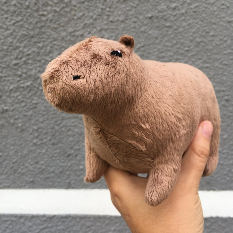 iNBdvT2Z Đồ chơi nhồi bông capybara mô phỏng Búp bê thú nhồi bông capybara dễ thương quà tặng sinh nhật