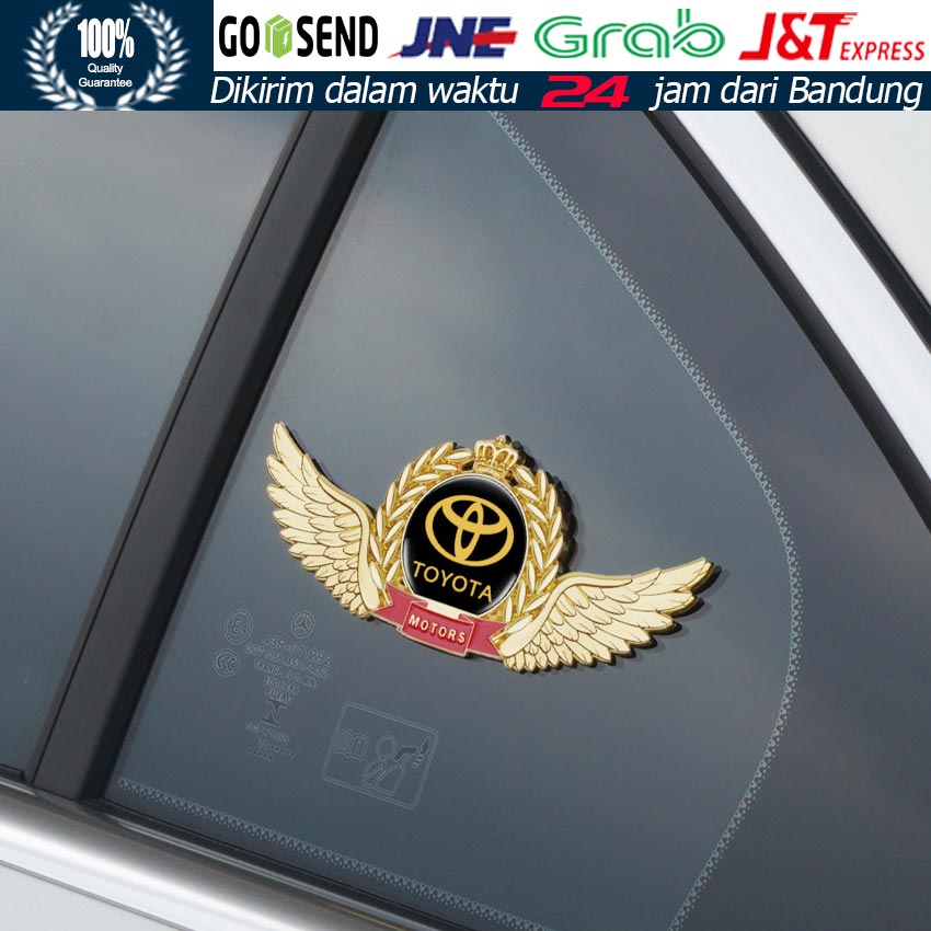 3D Emblem Car Sticker Wing Logo Limited Edition Embossed for Toyota Harga 35,000 rupiah*Gratis Ongkir