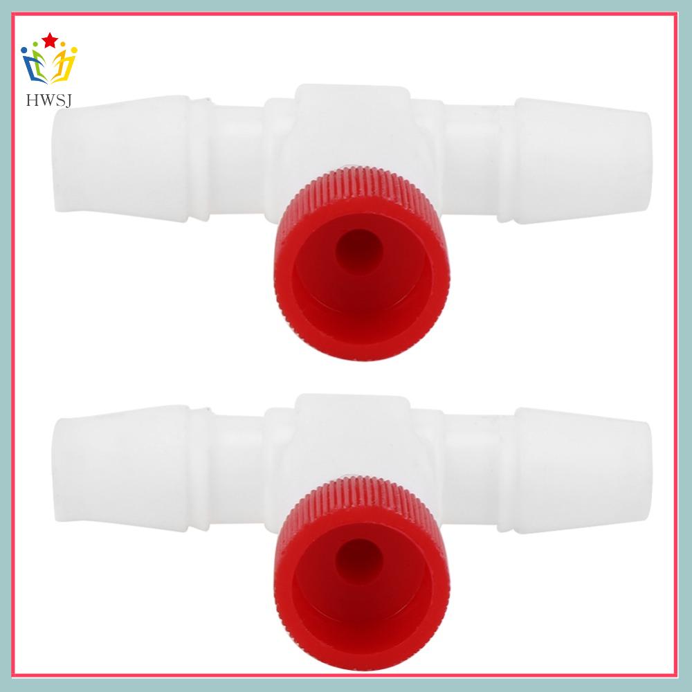 HWSJ 2PCS Set Điều chỉnh tinh tế Công tắc van khí protein skimmer Trắng Nhựa Công tắc van khí Phụ kiện Thiết kế phổ quát Đồ dùng cho bể cá Bể cá