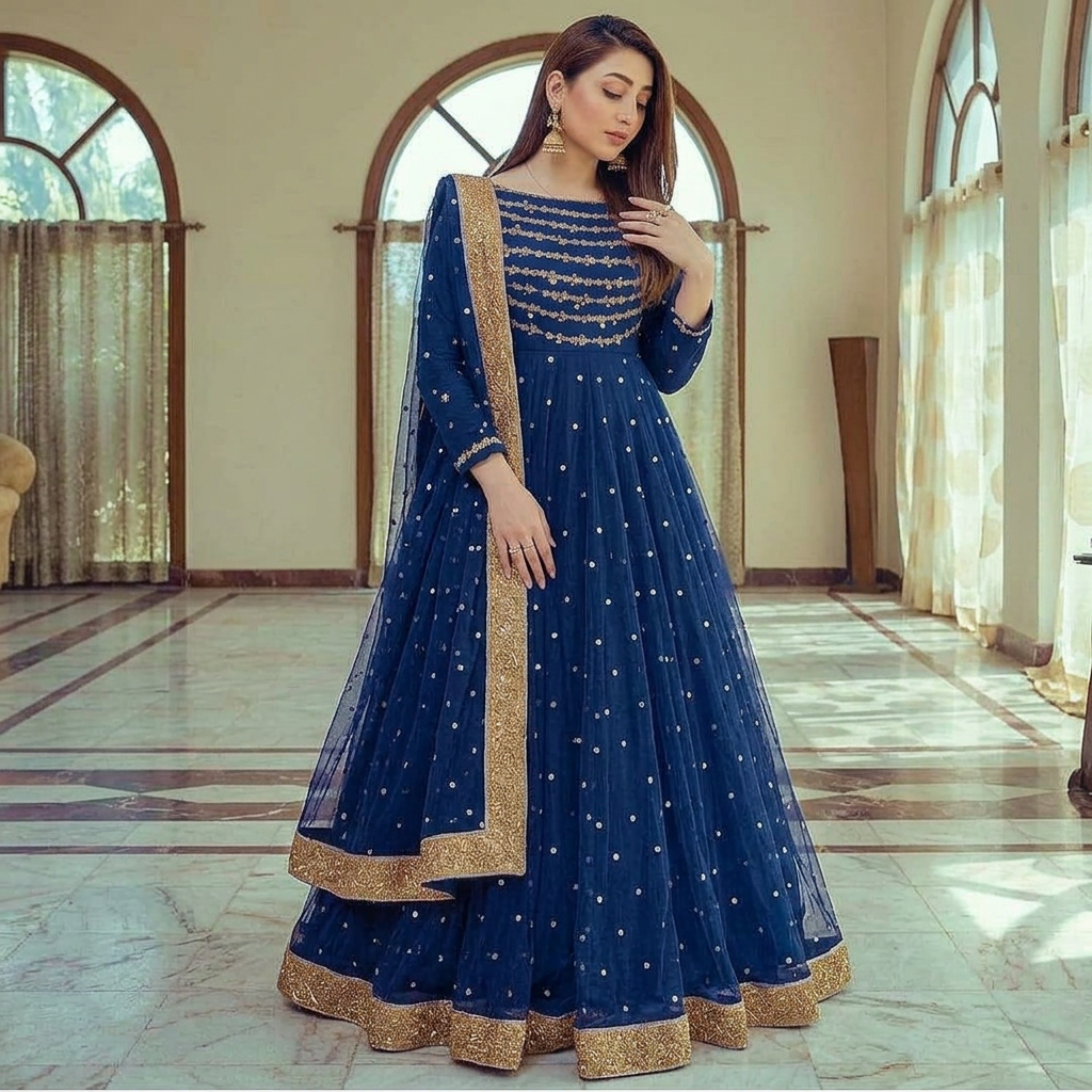 New Arrival Fashion Maxi Designer Chiffon Stitched Maxi Only for Girls/Designer Maxi / New Long Style Maxi /Stylish Maxi / Ready to Wear /Wedding Dress For Girls/Ladies/Women Article Mar-002 Sale Low Price