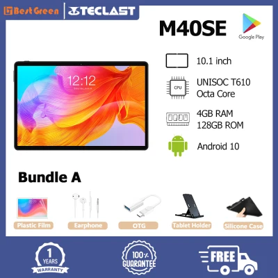 【Free gifts】Teclast M40SE Tablet 10.1 inch IPS 1920x1200 UNISOC T610 Octa Core 4GB RAM 128GM ROM Tablet Android 10.0 Support TF Card/Bluetooth 5.0/Dual WIFI/GPS/Dual SIM Card 4G Phone Call Tablet PC