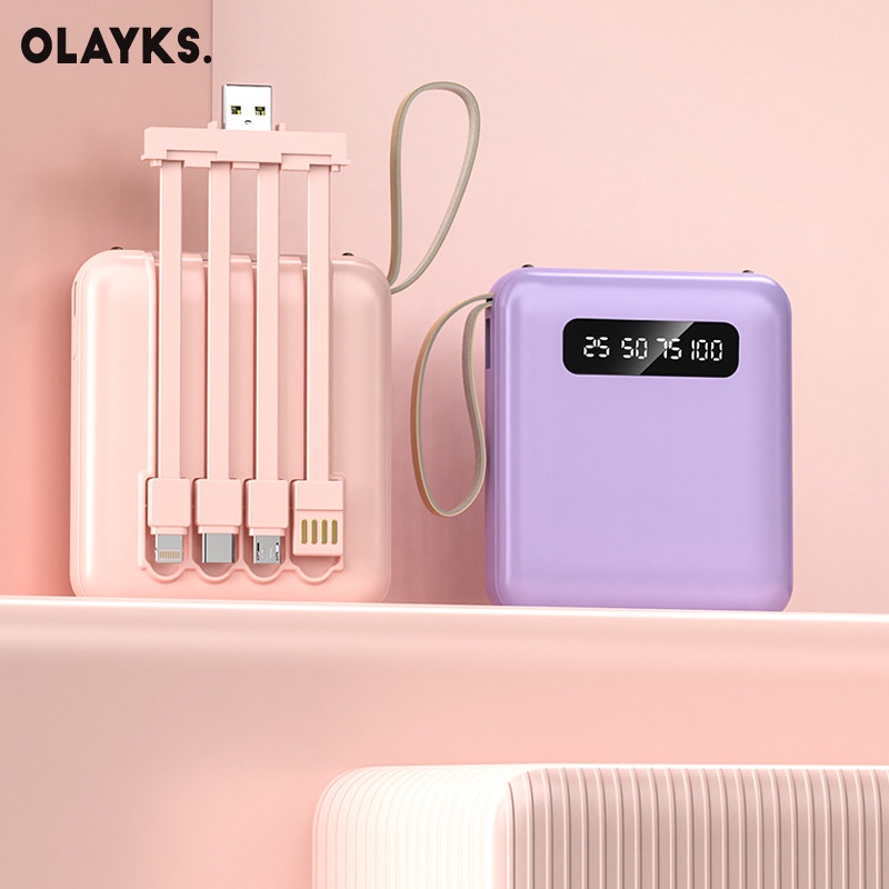 olayks Sạc Dự Phòng mini 5000Mah Sức Chứa Cao Di Động Tiện Dụng