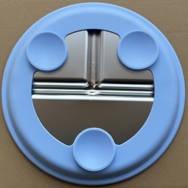 Toddler Plate Suction Plate Stainless Steel Divided Non Slip Weaning Feeding Tableware Dishwasher Safe