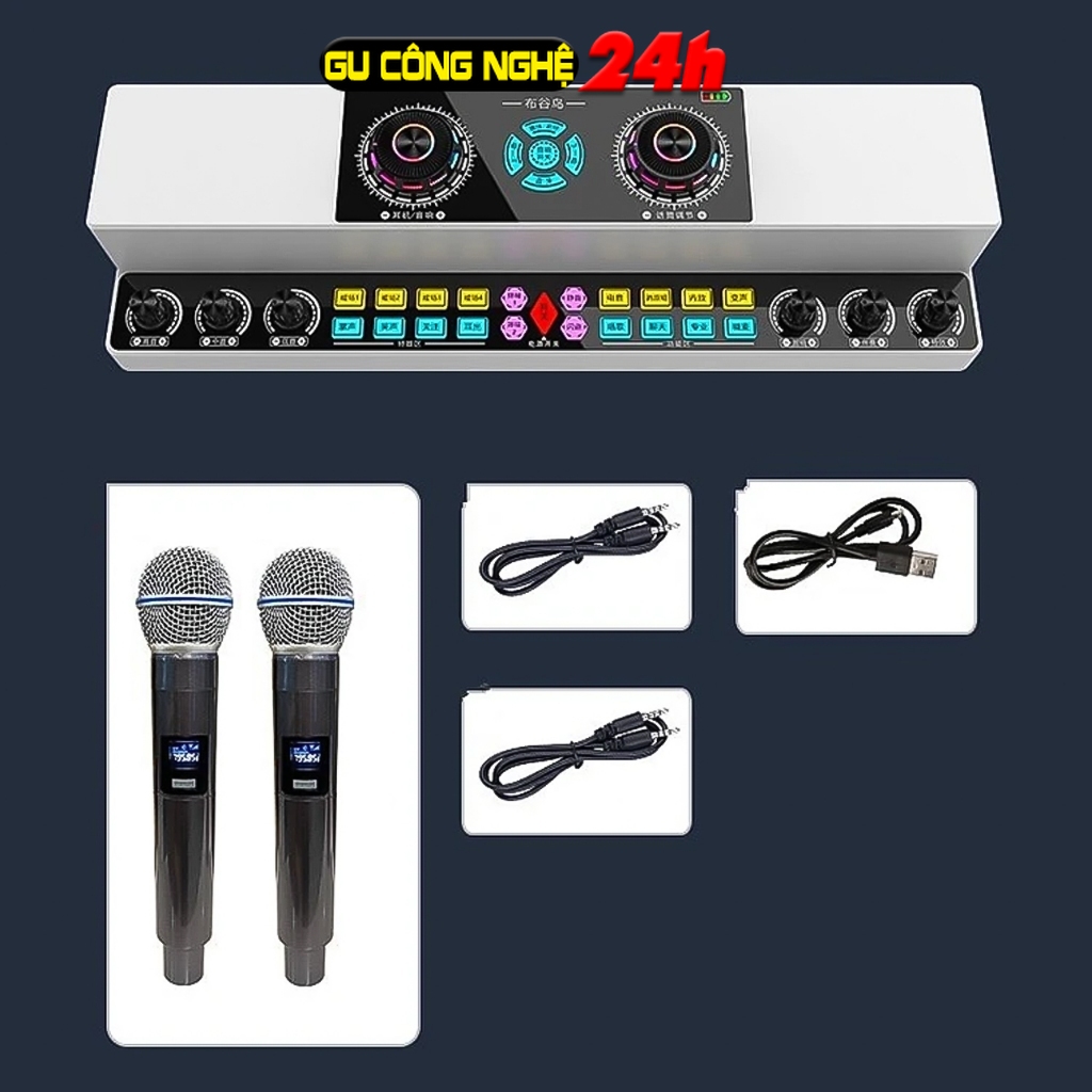 Loa kiêm Hát Karaoke KTV Y6 pro/SY6 - Bộ Dàn Karaoke Có 2 Mic Không Dây