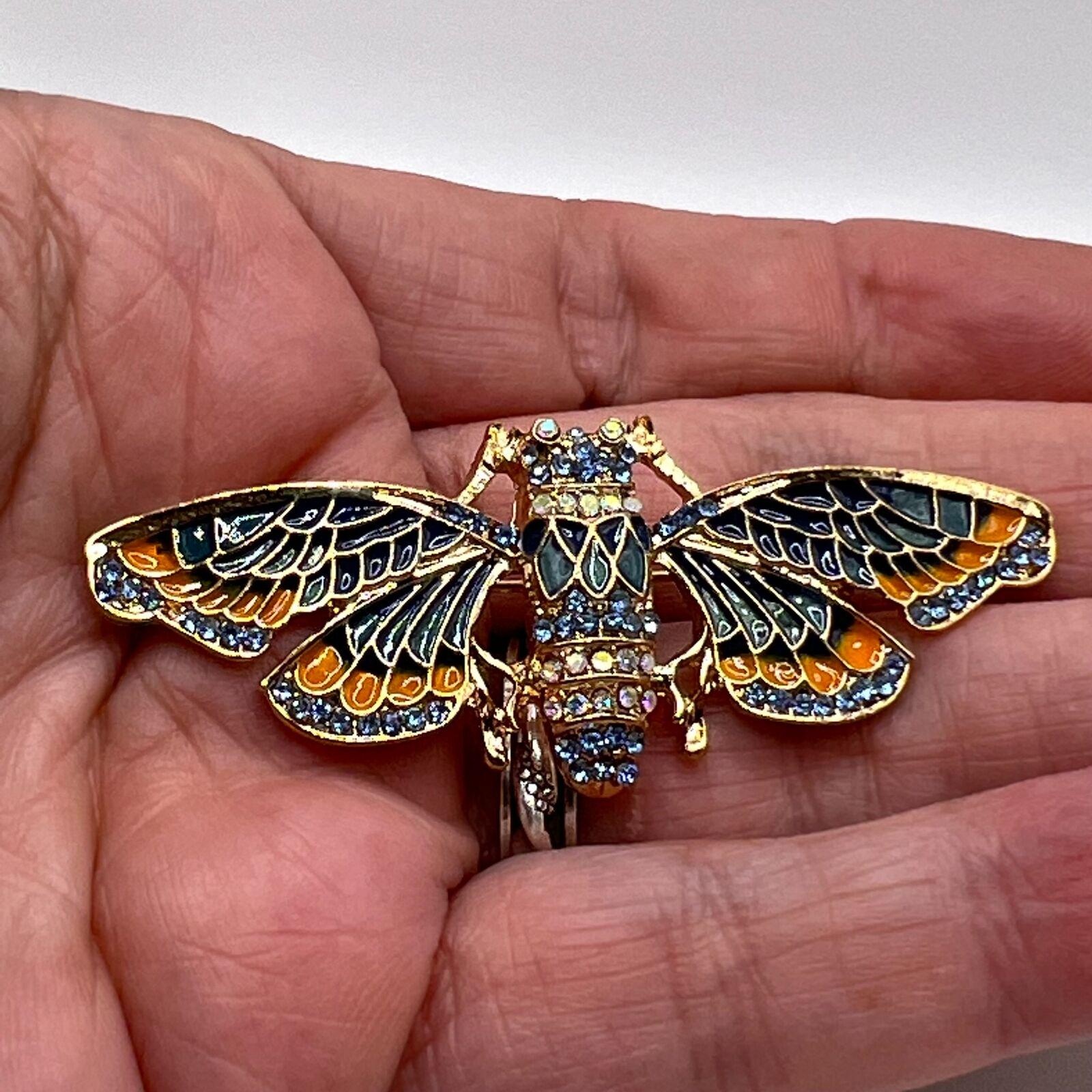 Moth Trâm Pin côn trùng Ghim Cài tráng men đồ trang trí trang phục trâm cài cho phụ nữ