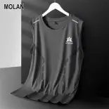 MOLAN Áo thun không tay thể dục thể thao áo ba lỗ cho nam-Áo nhanh khô-áo phông áo ba lỗ