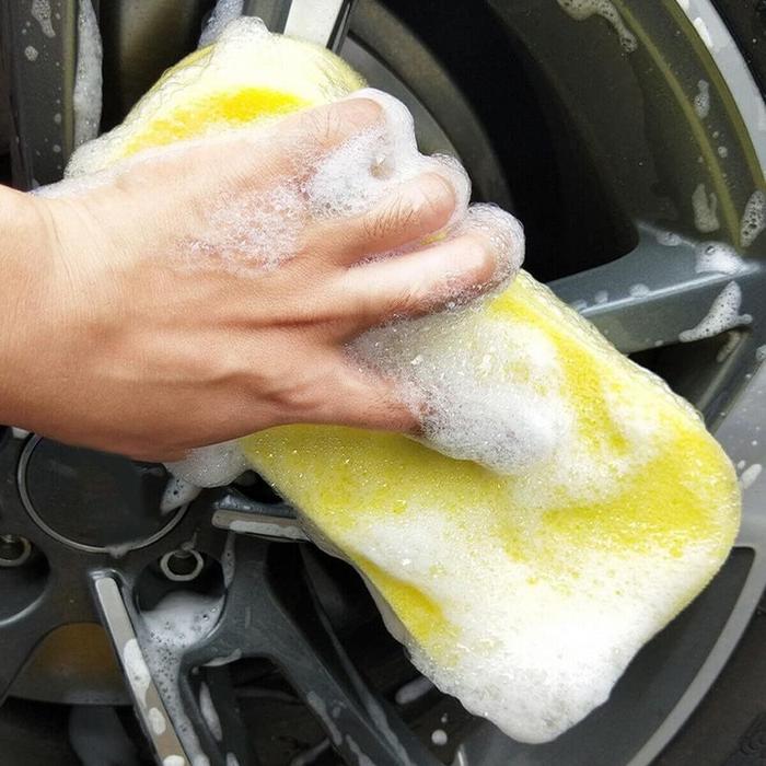 Busa Sponge Spons Cuci Kendaraan Poles Mobil Motor Piring Wajan Jumbo Lebar Besar Wash Kuning Kotak 16 x 11 x 5 CM 16X11x5cm Harga 8,748 rupiah*Gratis Ongkir