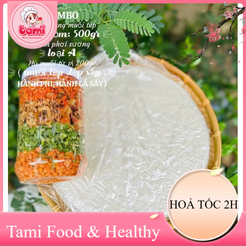 [LOẠI NGON TÂY NINH] SET muối tép hành lá phi
