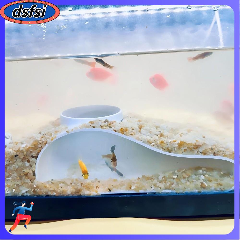 DSFSI Đa chức năng Hang động đường hầm dưới lòng đất cho bể cá Đường cong Trang trí bể cá Trang trí bể cá một lỗ Quà tặng Dưới đường hầm sỏi Đường hầm trang trí bể cá