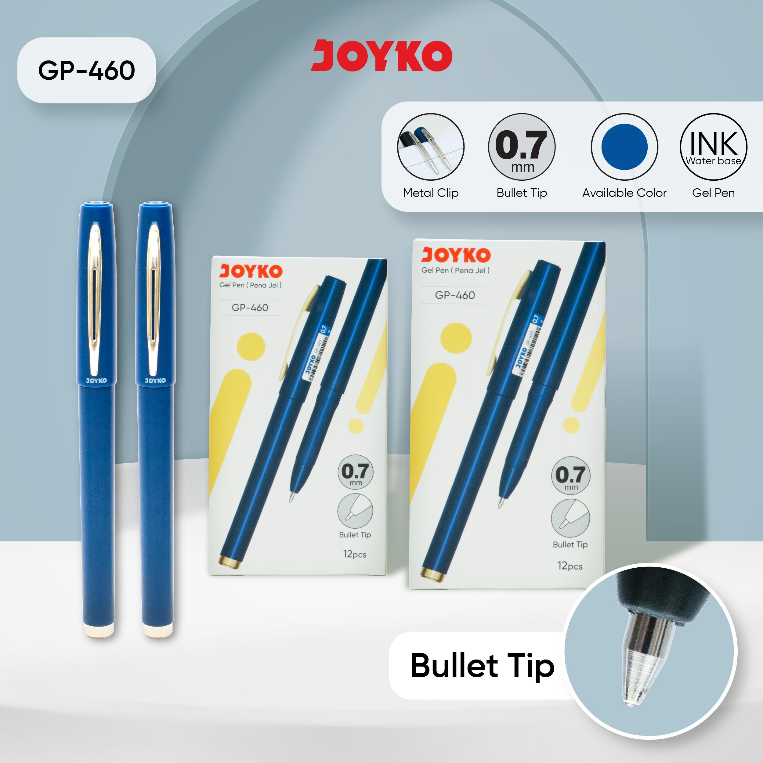 JOYKO Pulpen Gel 1 Pack GP-460 0.7mm Isi 12 Pcs