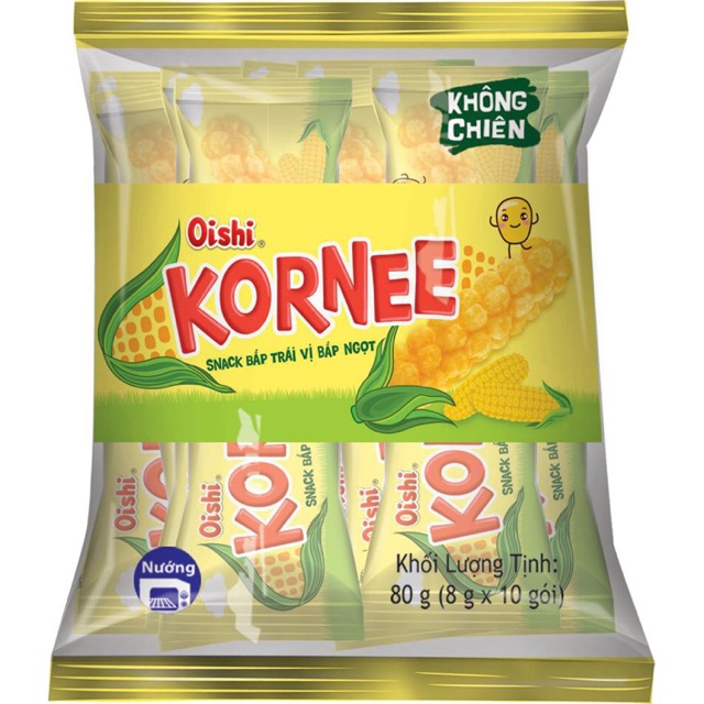 Thanh Hoá - Bánh KORNEE snack bắp trái vị bắp ngọt 80g
