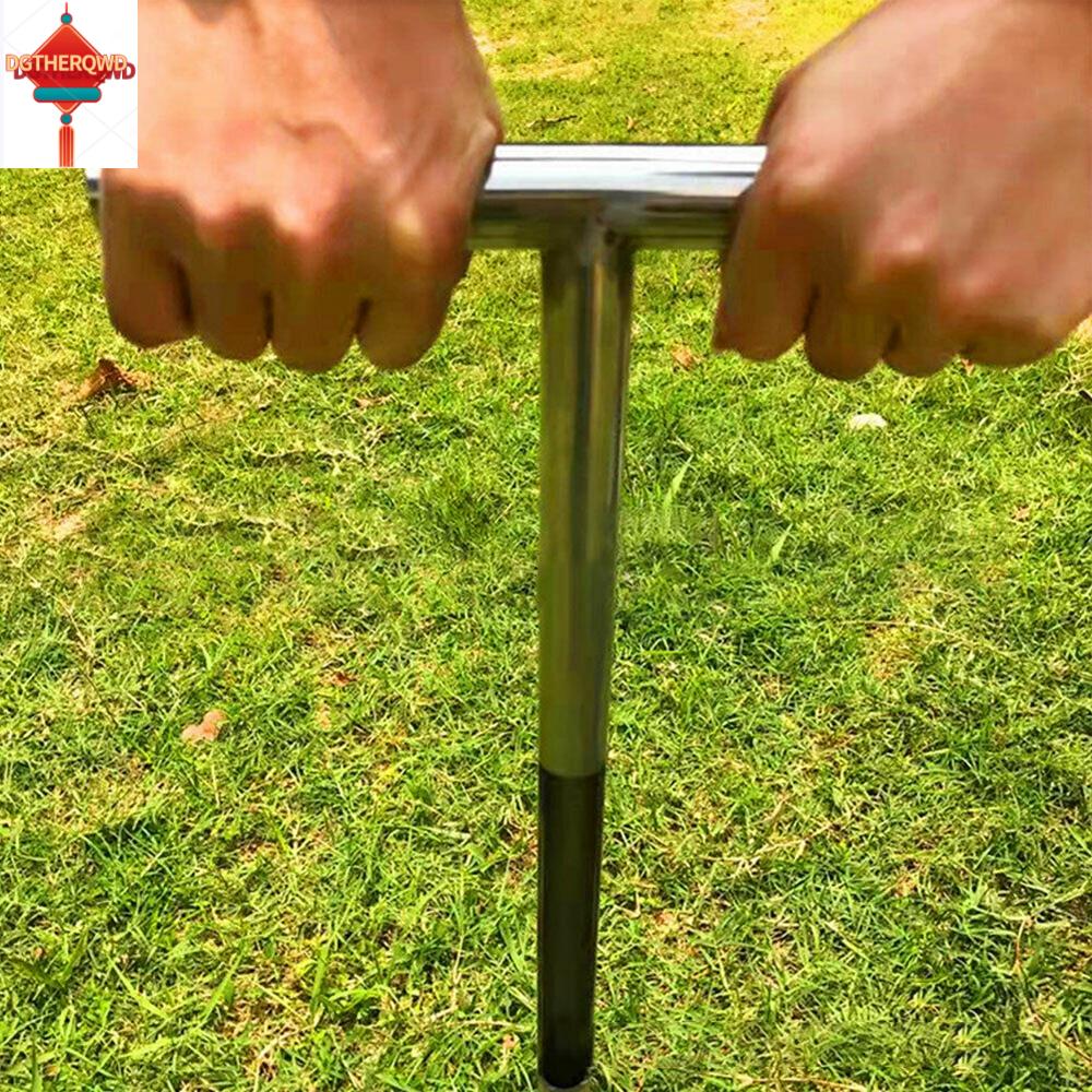 DGTHE Thép không gỉ 20 inch Độ sâu lấy mẫu T-Style rừng Hình ống Đầu dò của bộ lấy mẫu đất Công cụ đào Bộ dụng cụ kiểm tra đất Dụng cụ làm vườn