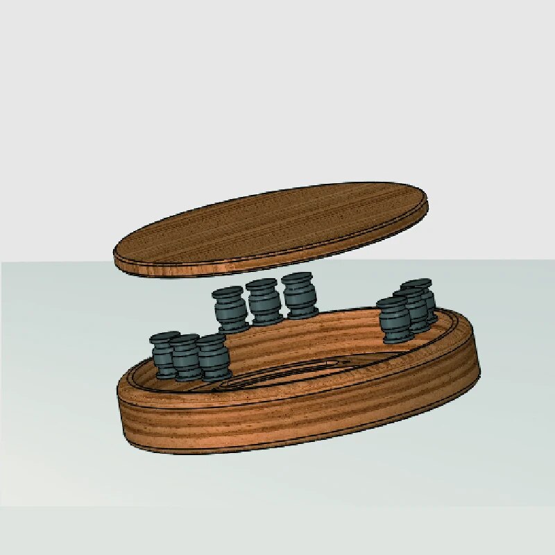 Speaker Wood Stand Base For Homepod Mini Real Wooden Holder Pads Panel Holder Stand Flat Base Anti Vibration For Suitable For Huawei/Soundx