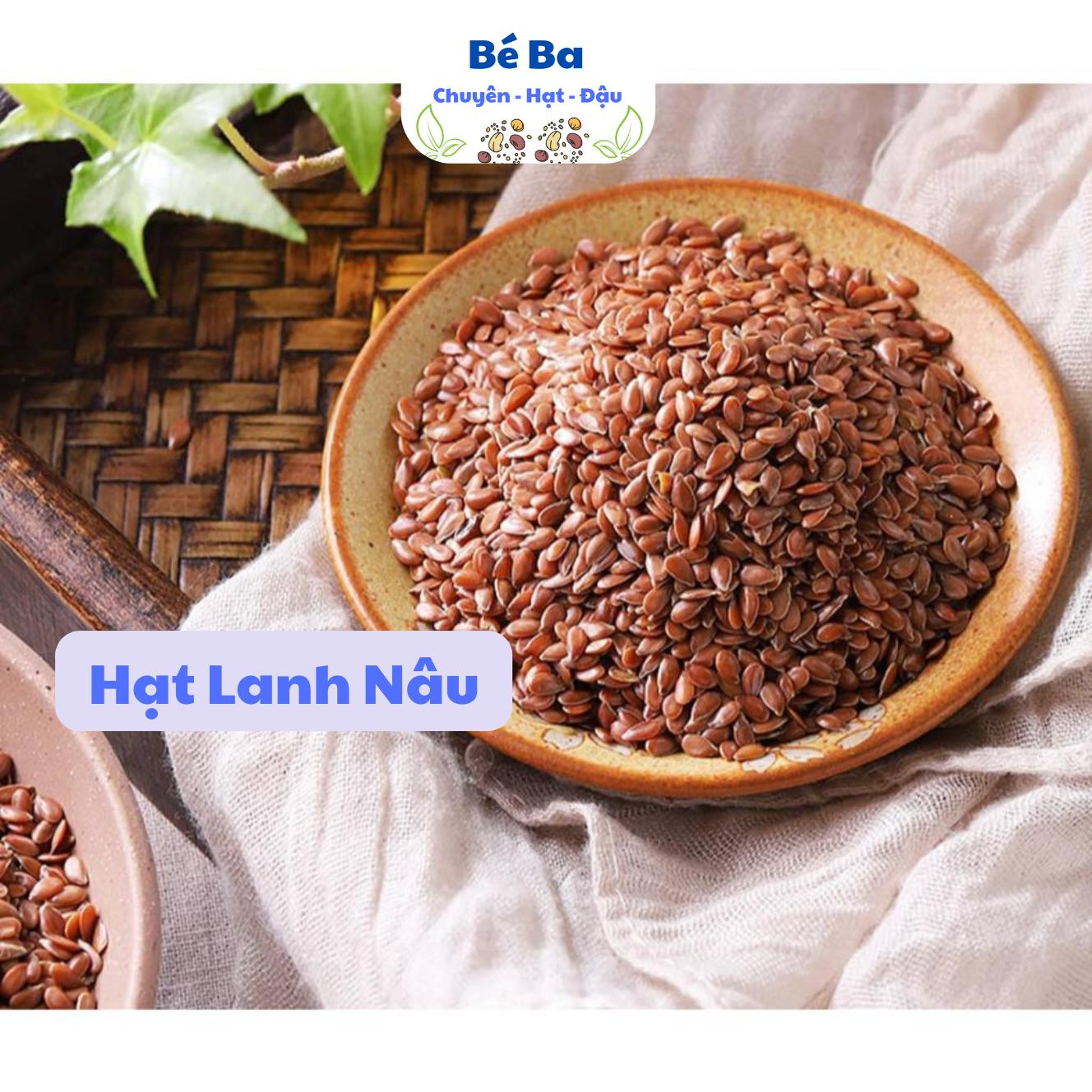 500g Hạt Lanh Nâu Giá Trị Dinh Dưỡng Cao Dùng Để Nấu Sữa, Nâu Cháo