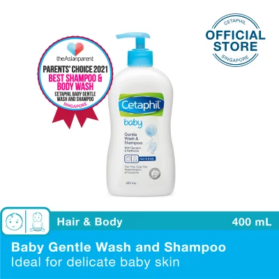 CETAPHIL BABY GENTLE WASH AND SHAMPOO WITH GLYCERIN AND PANTHENOL 400ML (Single)
