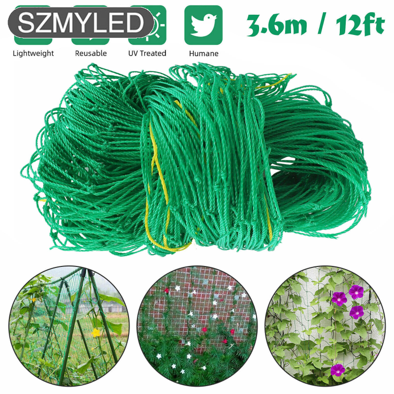 Premium Garden Plant Climbing Net Trellis Netting Mesh Support Fruit Vines Vegetable Beans For Shelves Walls Trees