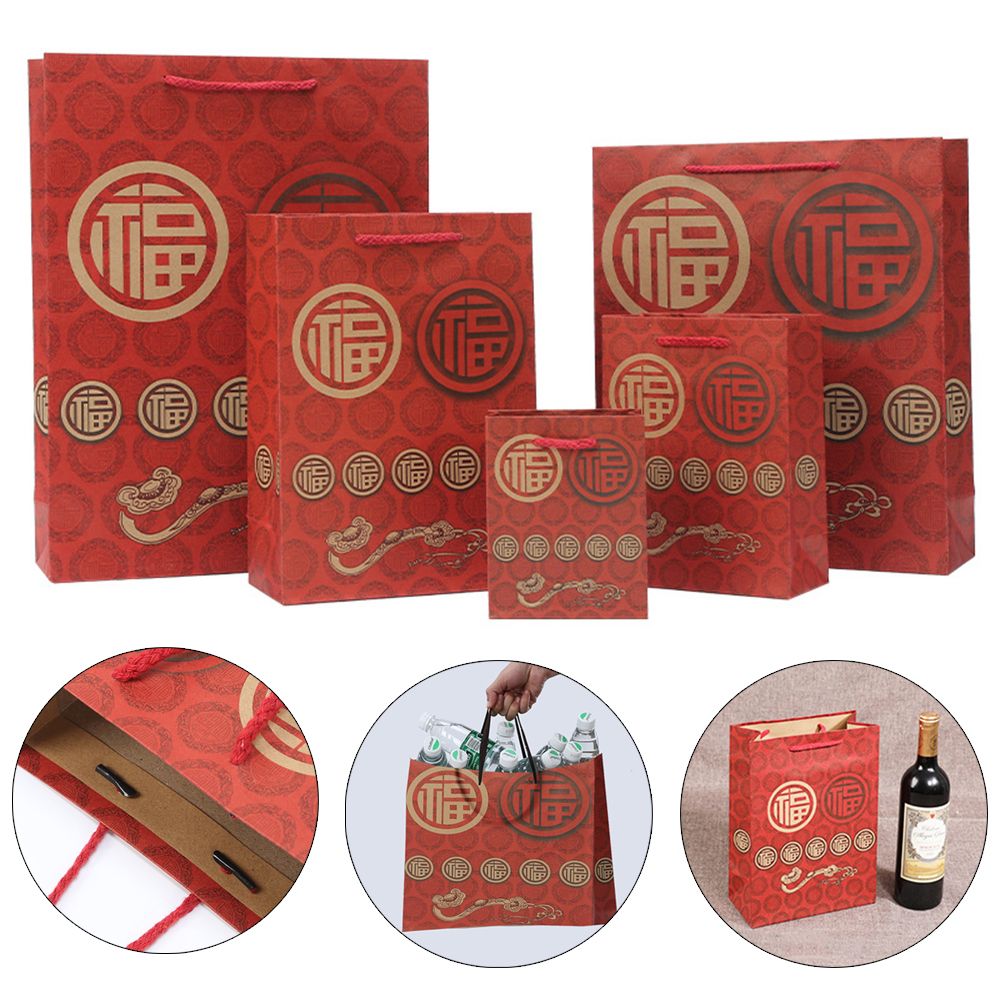 Wrapping Paper Sheets Set Of 6 ,spring Festival Chinese New Year Diy Gift Red  Wrapping Paper,70cm X