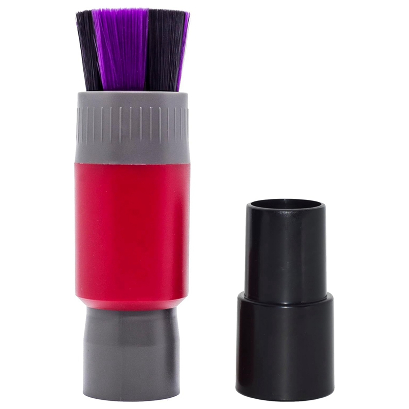 (URXN) Traceless Dust Brush with 1-1/4 Inch to 1-3/8 Inch Adapter,Self-Cleaning Dusting Brush for Keyboard Screens Dust Remover Easy Install