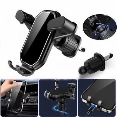 Smartphone Car Phone Holder Bracket Air Vent Ac Mobil Dudukan HP Ventilasi Ac Jepit Mobil Adjustable Vertical Horizontal Hook CLip Car Air Vent Phone Holder One Hand Harga 17,888 rupiah*Gratis Ongkir