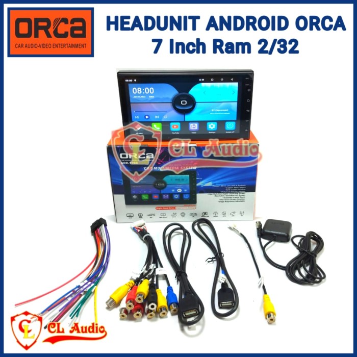 HEAD UNIT ANDROID ORCA 7 INCH ADR-9988 ECO LIGHT SERIES LAYAR IPS Giá 1,240,000 Đồng*Miễn phí vận chuyển