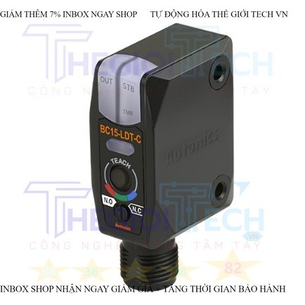 Cảm Biến Dò Màu Autonics BC15-LDT-C - Phát Hiện Chính Xác 16 Triệu Màu, Khoảng Cách 15mm, Tín Hiệu Ra NPN