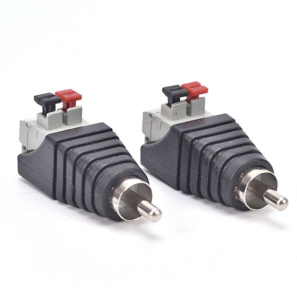 2pcs Cáp dây loa để âm thanh dây cáp Đầu đực chuyên nghiệp Jack Báo Chí cắm Đầu nối RCA cáp cho Bộ chuyển đổi