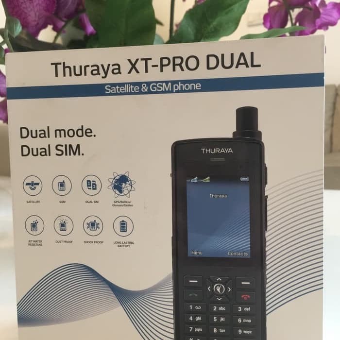TELEPON SATELIT THURAYA XT PRODUAL + SIMCARD & PULSA Harga  28,020,000 Ringgit*Penghantaran Percuma