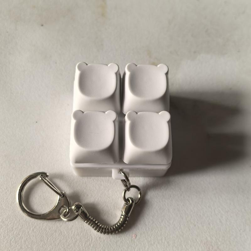 Jcika 1pcs chàng trai cô gái chống căng thẳng ngón tay Bàn phím trò chơi Keychain ﻿không có ánh sáng giải nén 9 Bàn phím Đồ chơi chìa khóa cho người lớn Antistress đồ chơi - 5