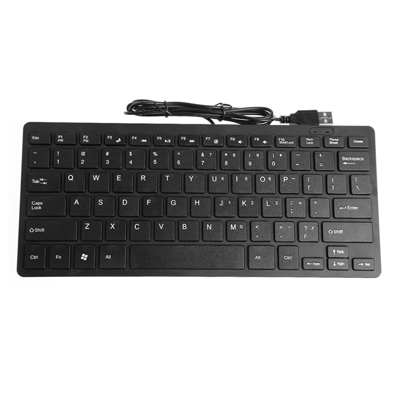 [iejin] Mini Slim Multimedia USB przewodowa klawiatura zewnętrzna do notebooka Laptop komputer stancjonarny H052 - 3