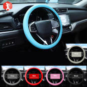 Betensh Silicone Steering Wheel Cover, Universal Soft Car Decoration