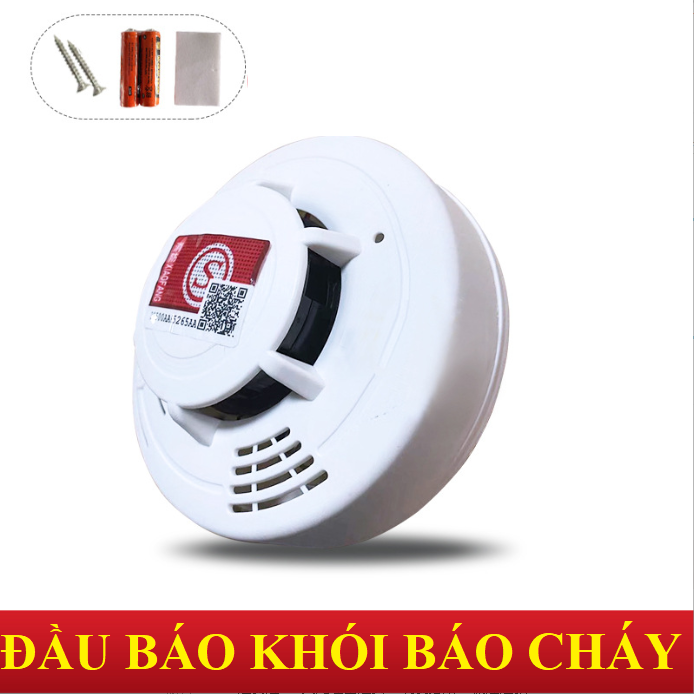 Chuông báo cháy cảm biến khói không dây hobika,chuông báo động báo khói tự động dùng pin độ nhạy cao,báo cháy độc lập