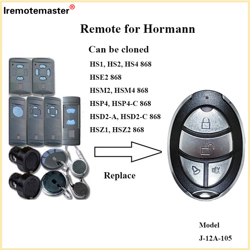 【Trending】 For Hormann 868mhz Remote Control Hsm2 Hsm4 Hse2 Marantec Holman Hse2 Garage Door Remote Control Gate Opener