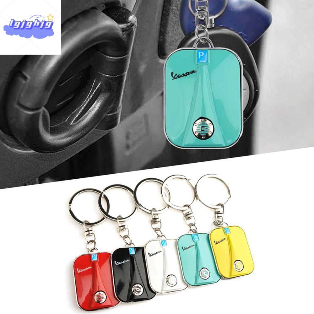 LGJGHJG Xe máy Phụ Kiện Đối với Vespa PRIMAVERA Chrome Keychain Kẽm hợp kim Đối với VESPA GTS Cho Piaggio Vespa Xe máy Keyring VESPA Keychain Scooter Móc Chìa Khóa