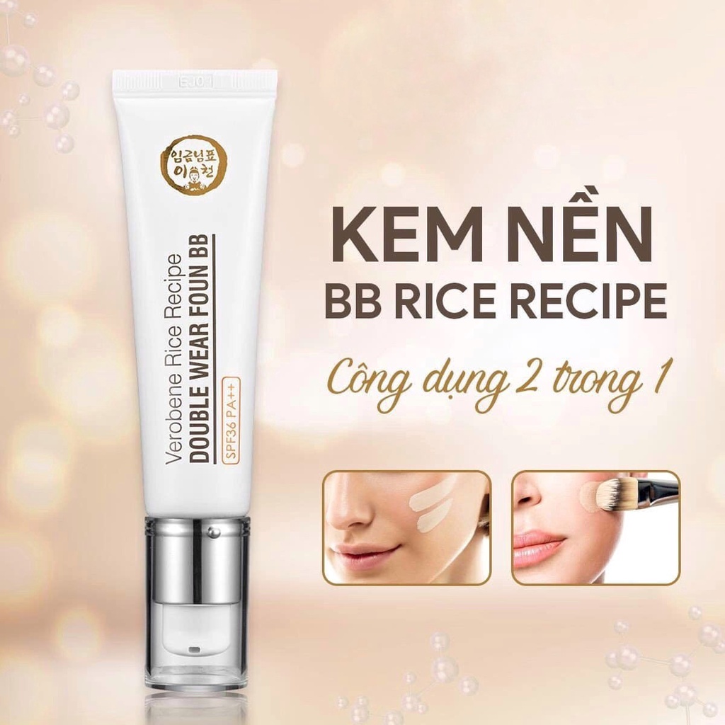 Kem nền bb cream cám gạo verobene spf 36++ hàn quốc