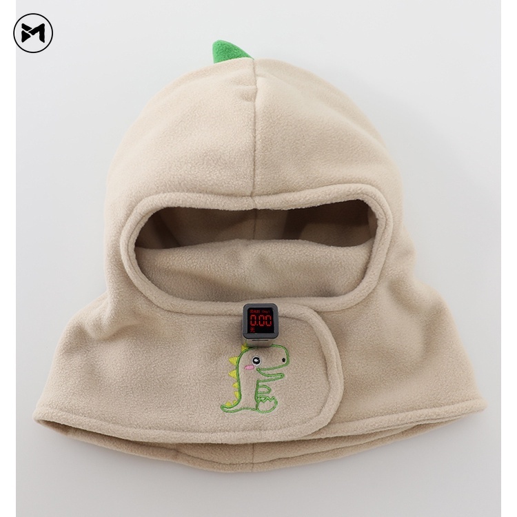 A hood with a mask, warm and cute cartoon dinosaur baby ราคา 139 บาท*ส่งฟรี