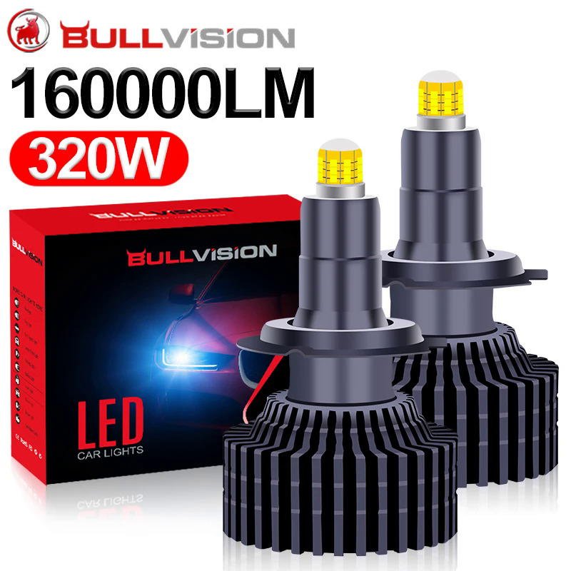 360 LED H7 CANBUS LED 1lm 320W tự động đèn pha Bóng đèn mini Plug &amp; Play bi led H8 H11 9012 Hb3 9005 HB4 9006 LED ánh sáng bóng đèn 6000K