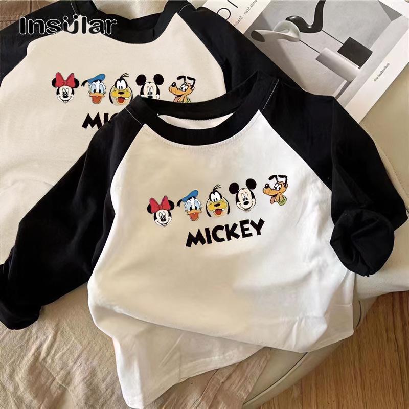 IP เสื้อผ้าเด็ก เสื้อเด็ก ผ้าฝ้ายแท้ เด็กแขนยาว เสื้อยืดเด็กเย็บปะติดปะต่อกัน สไตล์เกาหลี เสื้อ Bottoming สำหรับเด็กชายและเด็กหญิง เสื้อการ์ตูนสำหรับเด็ก ราคา 155 บาท*ส่งฟรี