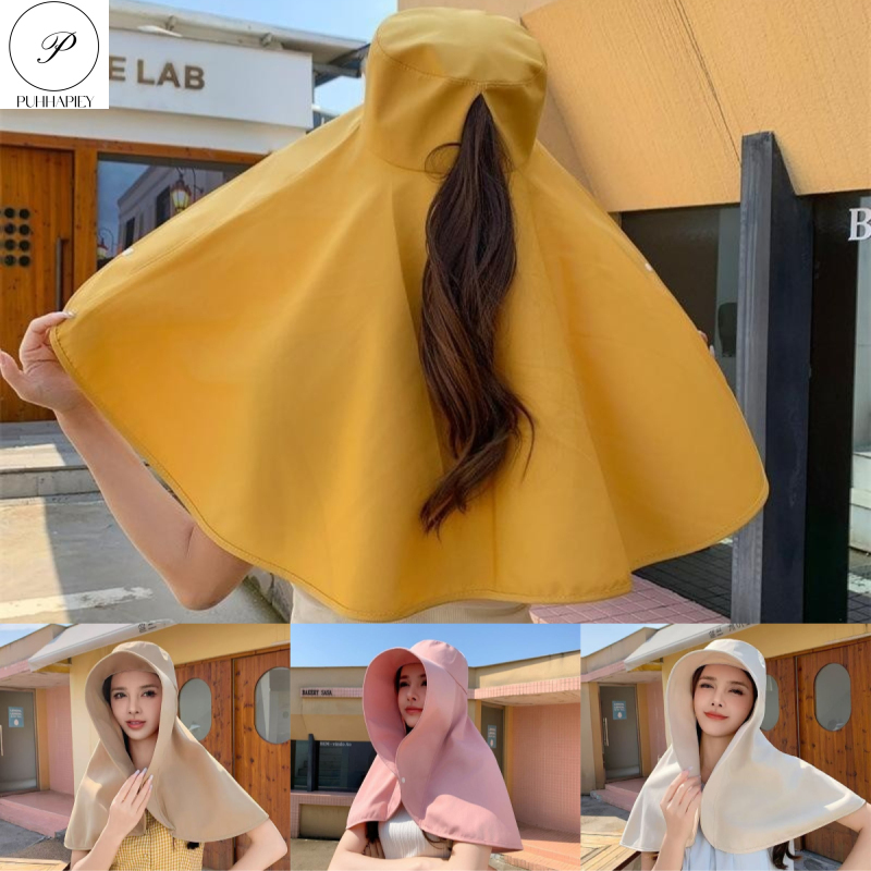หมวกกันแดด uv หมวกไปทะเล หมวกปีก หมวกแฟชั่นผู้หญิง หมวกกันแดดและม่านบังแดด สำหรับผู้หญิง เหมาะสำหรับการออกไปเที่ยว ป้องกันแสงแดดบวกปีกผ้านุ่ม หมวกตกปลา ครีมกันแดดแบบเต็มหน้า ปีกขนาดใหญ่ ผ้าคลุมไหล่ หมวกกันแดดอุปกรณ์ป้องกันคอผู้ห ราคา 79 บาท*ส่งฟรี
