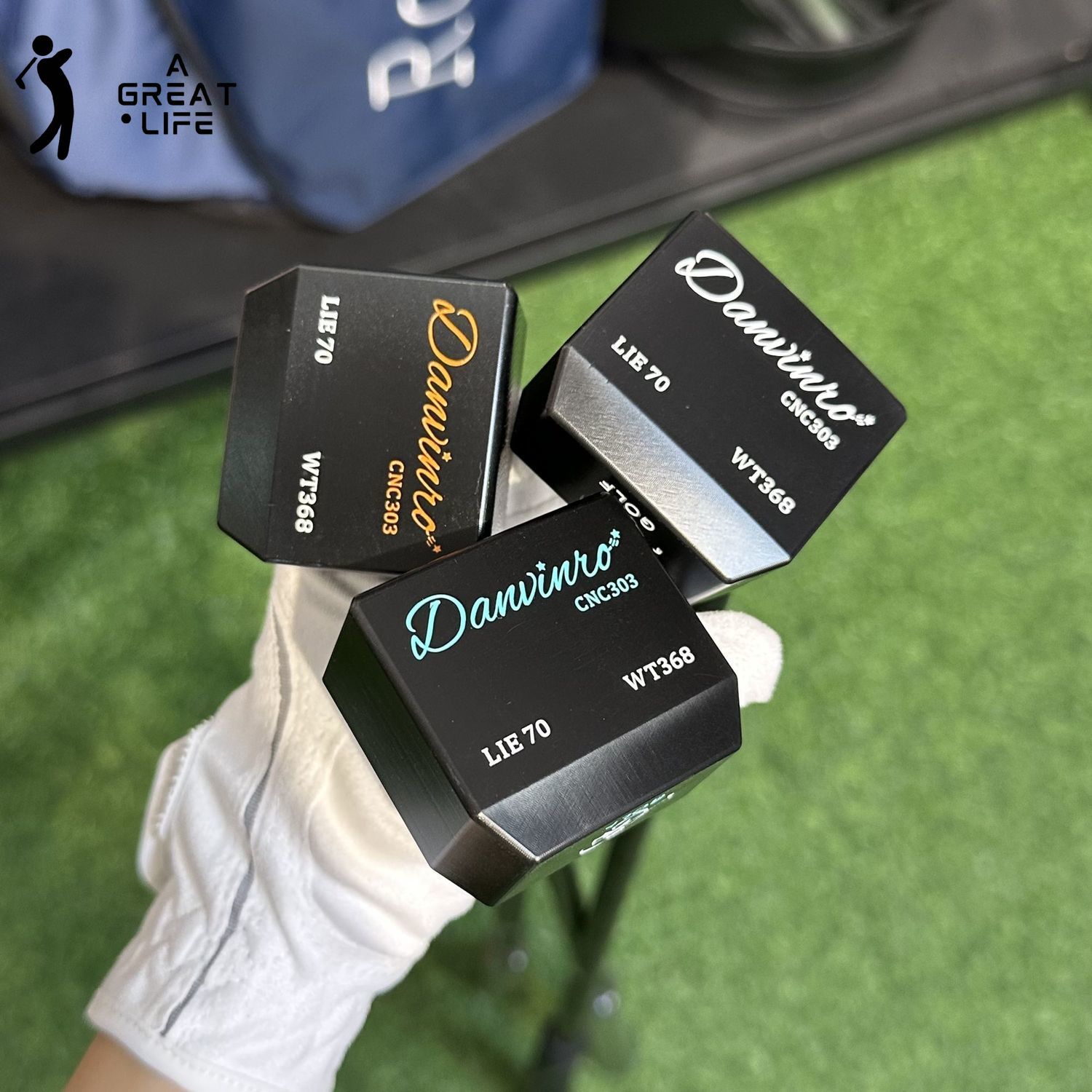 2026 3 màu danvinro Mini Golf Putter - CNC 303 thép không gỉ, bóng-kích thước Putter cho trong nhà/Màu xanh lá cây ngoài trời thực hành, Độ chính xác xay với nhiều liên kết dòng