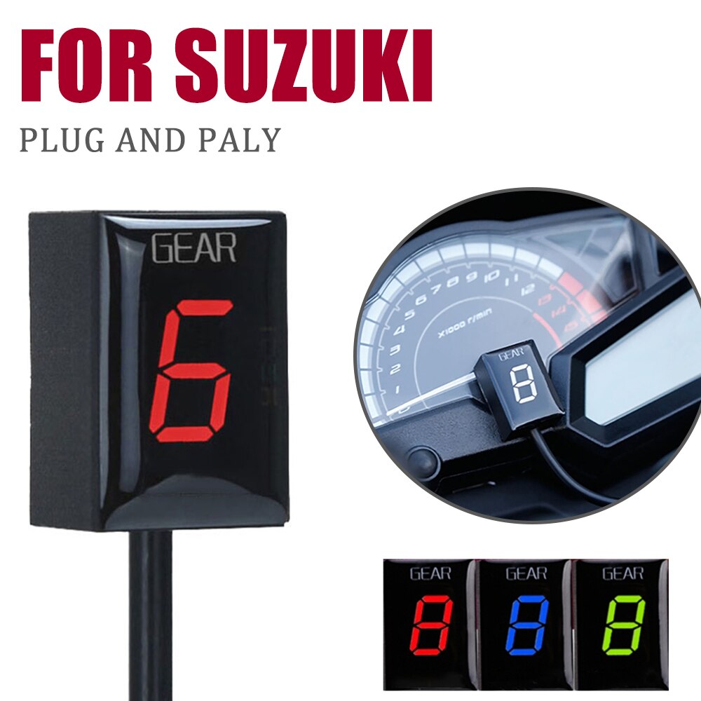 Gear Indicator For Suzuki GSX-R600 GSX-R750 GSX-R1000 GSXR 600 GSX-R 750 1000 GSXR600 Intruder C800 M800 Motorcycle Essories