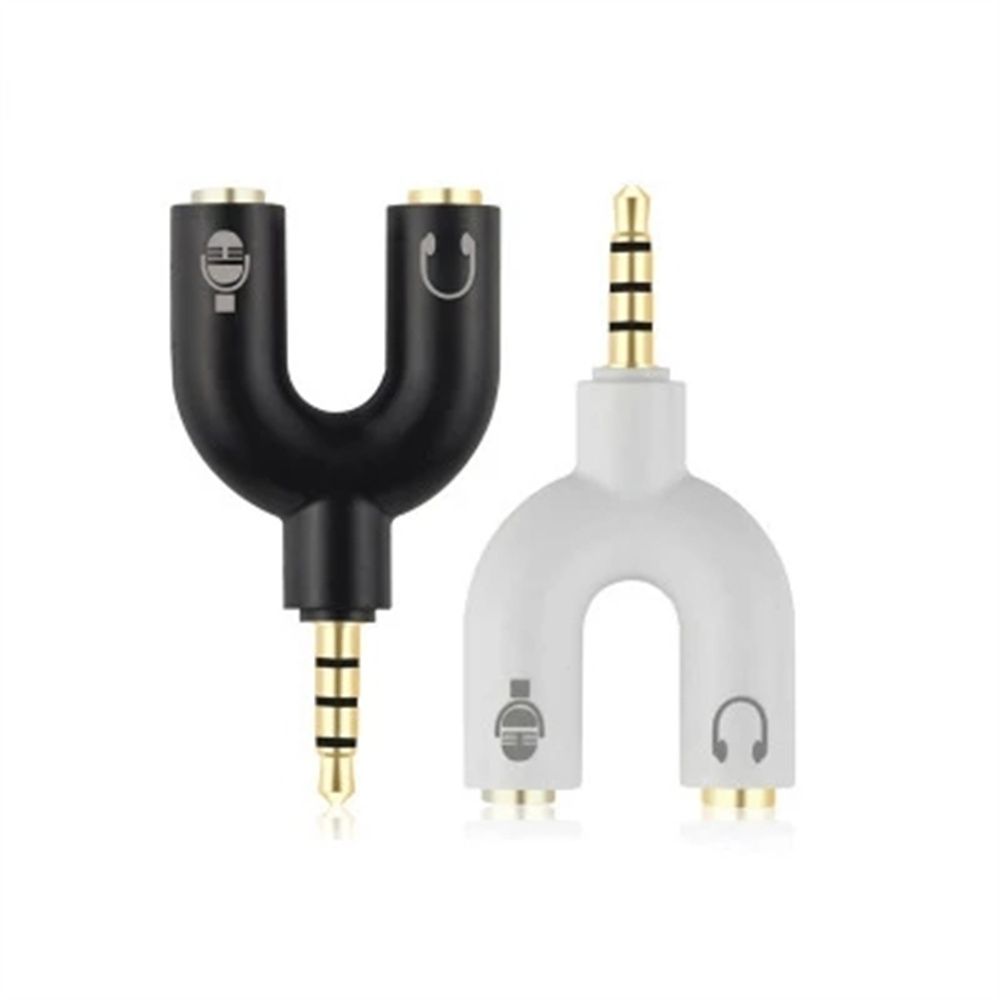 3.5Mm Splitter phích cắm âm thanh nổi Hình Dạng U âm thanh Stereo Tai nghe chụp Mic có bộ chia tai nghe Adapter Cho PS4 PC Máy Tính Xách Tay Tai Tai Nghe S