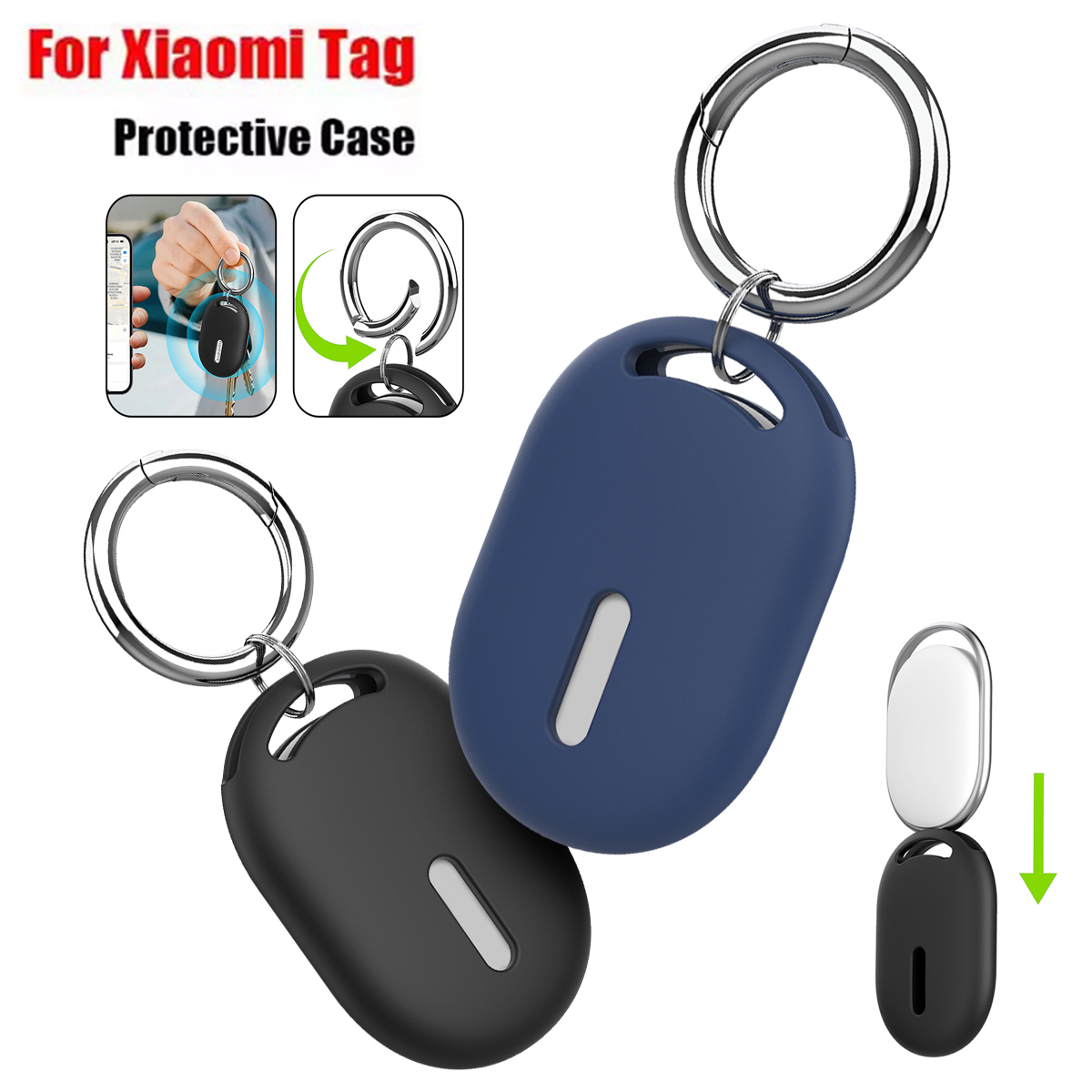 GUUGEI Silicone Protective Case For Xiaomi Tag Shockproof Tracking Protector Cover Anti-scratch Locator Soft Shell Sleeve For Pets ราคา 58 บาท*ส่งฟรี