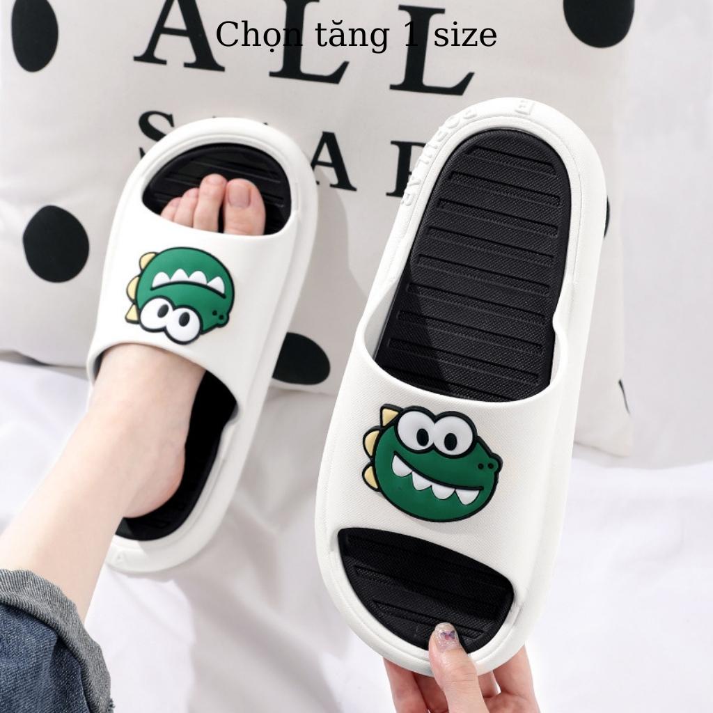 Dép quai ngang nữ popular dino, dép khủng long cute dino 2022
